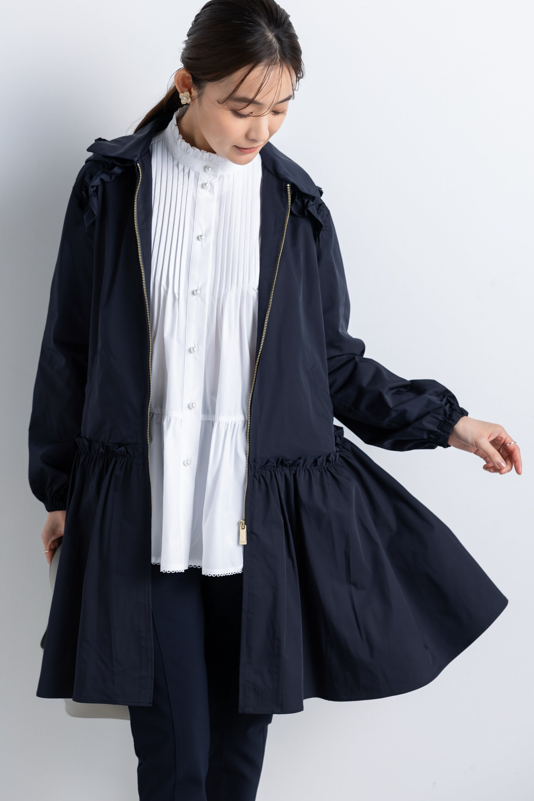 ギャザーフリルドレスコート（Lisa） – Ame no chi Hare