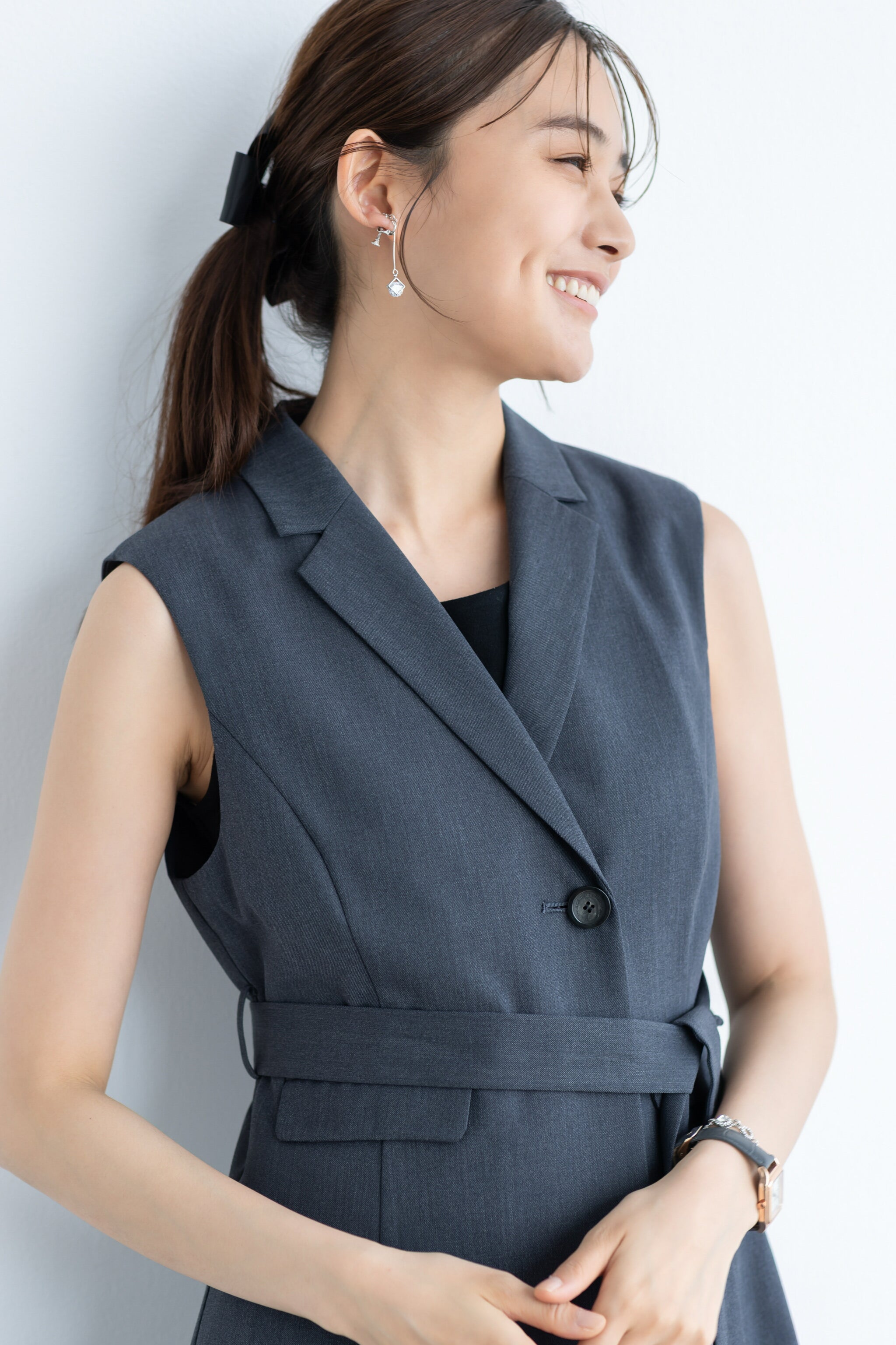 テーラードロングジレワンピース（Cara） – Ame no chi Hare