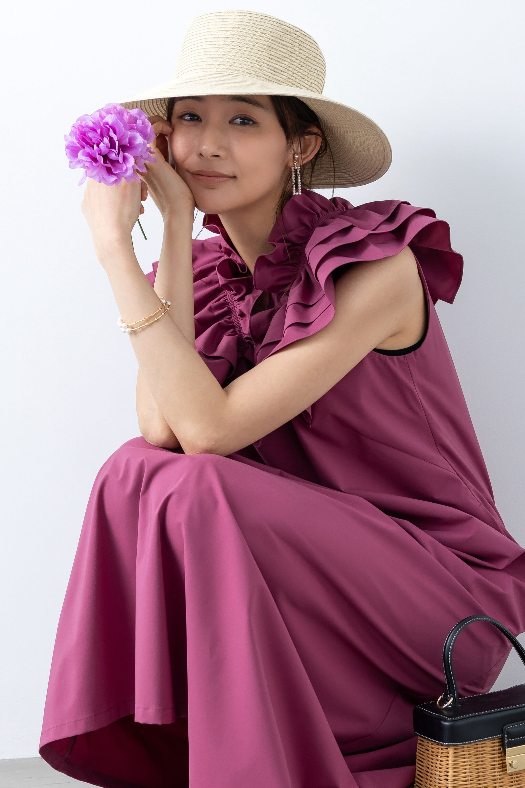 【M⭐︎】アメノチハレ ドッキングワンピースMサイズ 新品未使用 アメノチハレ バイカラードッキングワンピース